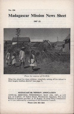 Madagascar Mission News Sheet: No. 234: 1967 (1)