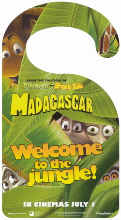 Madagascar Movie Door Sign