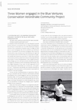 Three Women engaged in the Blue Ventures Conservation Velondriake Community Project: [MCD Interview]