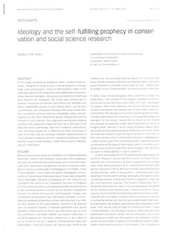 Ideology and the self-fulfilling prophecy in conservation and social science research
