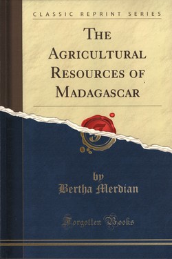 The Agricultural Resources of Madagascar