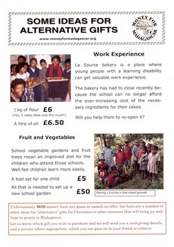 Some Ideas for Alternative Gifts