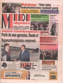 Midi Madagasikara: No 9796; Mercredi 11 novembre 2015