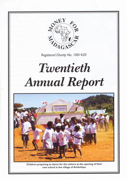 Twentieth Annual Report: Money for Madagascar