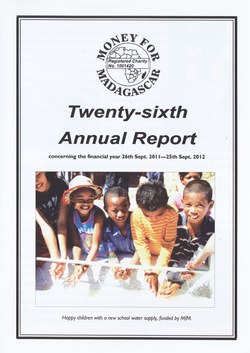 Twenty-sixth Annual Report: Money for Madagascar