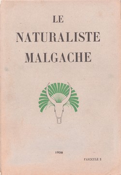 Le Naturaliste Malgache: Tome VIII, Fascicule 2