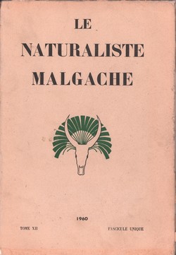 Le Naturaliste Malgache: Tome XII, Fascicule unique