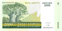 Roa Arivo Ariary (10000 Francs): Banky Foiben'i Madagasikara