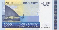 Dimy Arivo Ariary (25000 Francs): Banky Foiben'i Madagasikara