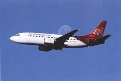 Air Madagascar Boeing 737-300, 5R-MFI: In flight near O. R. Tambo International Airport, Johannesburg, South Africa, July 2007