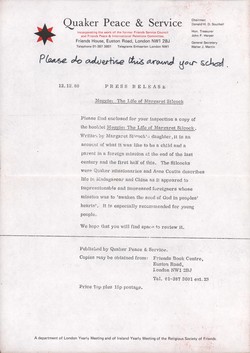 Press Release: Meggie: The Life of Margaret Silcock