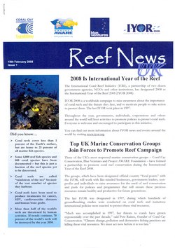 Reef News: 18th February 2008: Issue 1