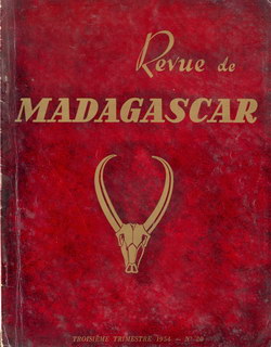 Revue de Madagascar: No 20: Troisième Trimestre 1954