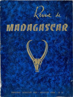 Revue de Madagascar: Nouvelle Série: No 23: Troisième Trimestre 1963