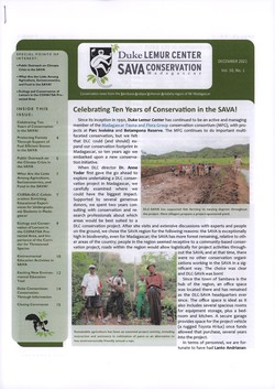 SAVA Conservation: Volume 10, Issue 1: December 2021