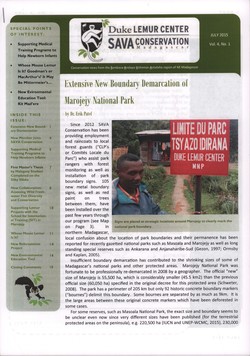 SAVA Conservation: Volume 4, Issue 1: July 2015