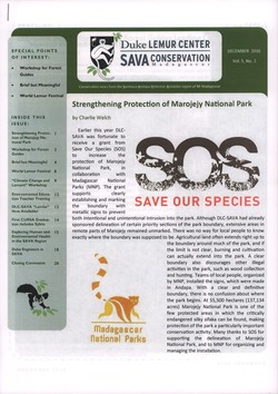SAVA Conservation: Volume 5, Issue 2: December 2016