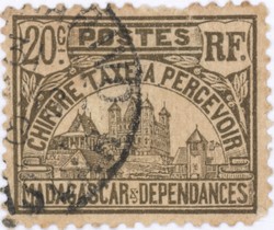 Rova: 20-Centime Postage Stamp