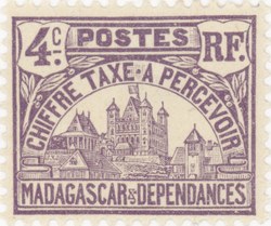 Rova: 4-Centime Postage Stamp