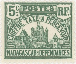 Rova: 5-Centime Postage Stamp