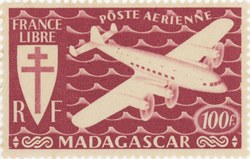 Mailplane: 100-Franc Postage Stamp