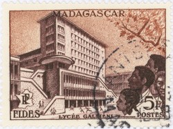 Lycée Galliéni: 5-Franc Postage Stamp