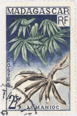 Manioc: 2-Franc Postage Stamp