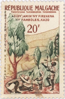 National Reforestation Duty: 20-Franc Postage Stamp