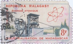 Atomic Energy: 8-Franc Postage Stamp