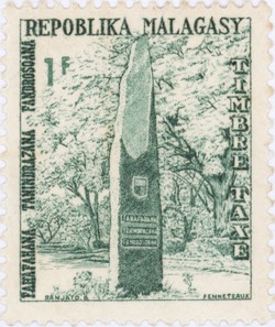 Independence Monument: 1-Franc Postage Stamp