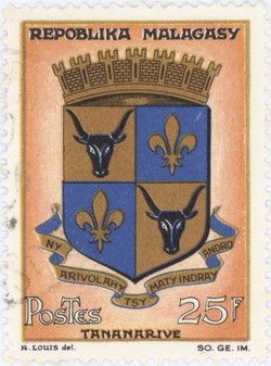 Antananarivo Coat-of-Arms: 25-Franc Postage Stamp