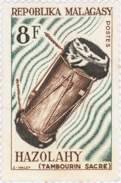 Hazolahy Drum: 8-Franc Postage Stamp
