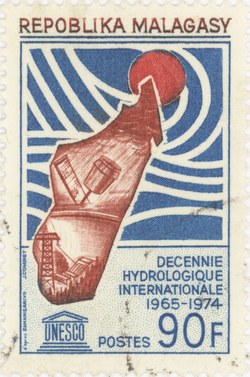 International Hydrological Decade: 90-Franc Postage Stamp