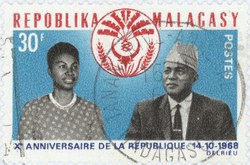 First Republic, 10th Anniversary: 30-Franc Postage Stamp