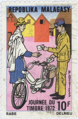 Stamp Day 1972: 10-Franc Postage Stamp