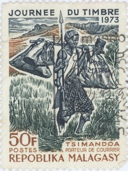 Stamp Day 1973: 50-Franc Postage Stamp