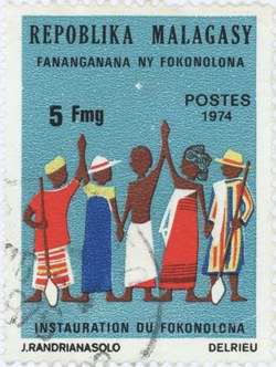 Fokonolona: 5-Franc Postage Stamp
