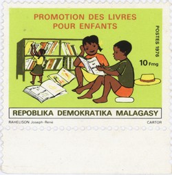 Books for Children: 10-Franc Postage Stamp