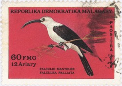 Falculea palliata: 60-Franc (12-Ariary) Postage Stamp