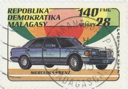 Mercedes-Benz: 140-Franc (28-Ariary) Postage Stamp