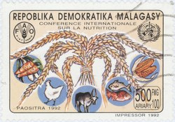 International Conference on Nutrition: 500-Franc (100-Ariary) Postage Stamp