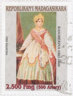 Rasoherina: 2,500-Franc (500-Ariary) Postage Stamp
