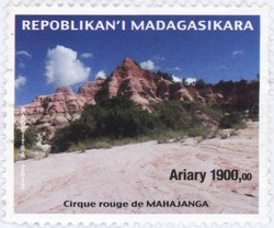 Cirque Rouge, Mahajanga: 1,900-Ariary Postage Stamp