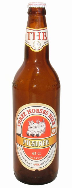 Bottle – THB (Three Horses Beer): 65cl