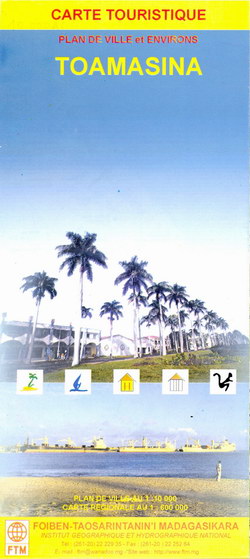 Carte Touristique: Toamasina: Plan de Ville et Environs