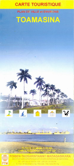 Carte Touristique: Toamasina: Plan de Ville et Environs