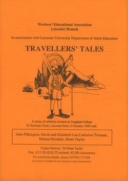 Travellers' Tales: Workers' Educational Association Leicester Branch in association with Leicester University Department of Adult Education