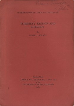 Tsimihety Kinship and Descent