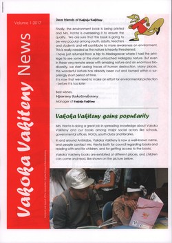 Vakoka Vakiteny News: Volume 1, 2017