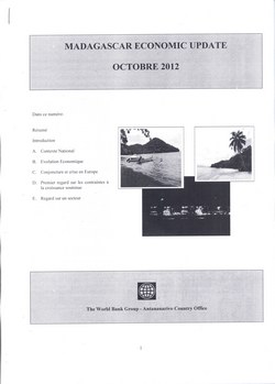 Madagascar Economic Update: Octobre 2012